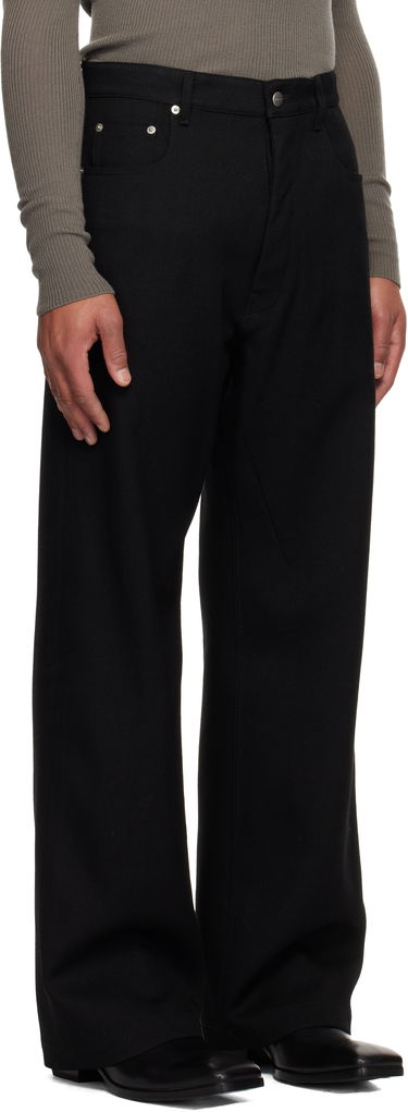 Nohavice Rick Owens Concordians Geth Wide-leg Twill Trousers Čierna | RU02E1333 WD, 1