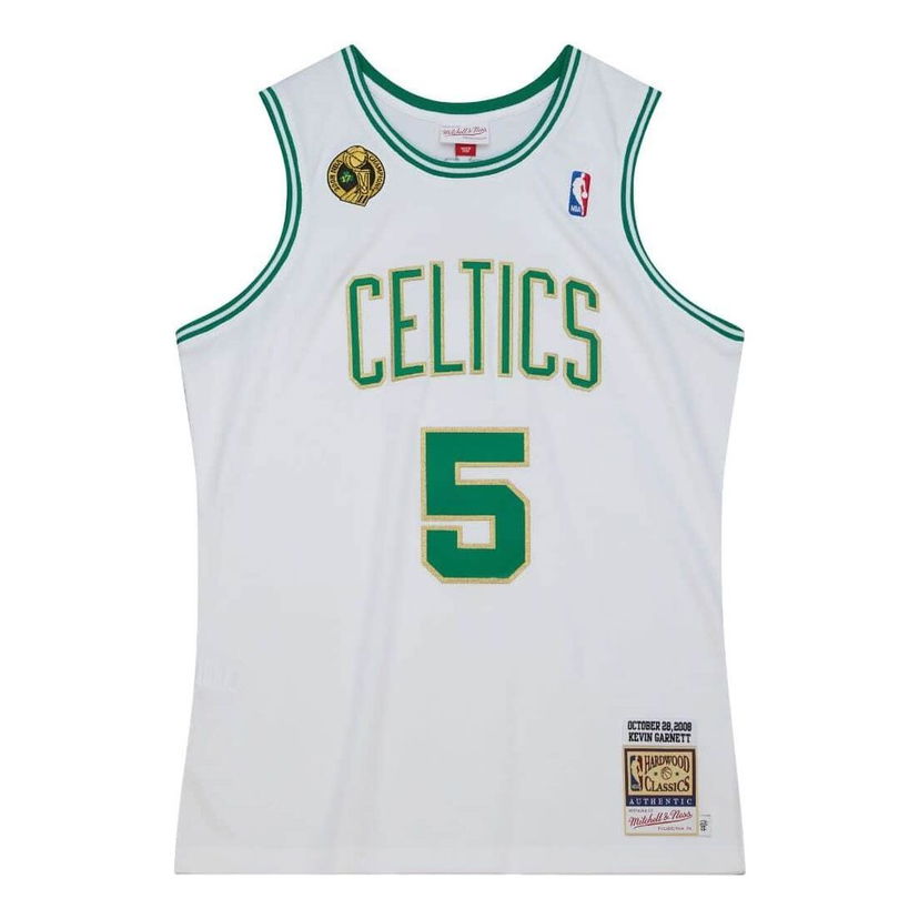 Dres Mitchell & Ness NBA Boston Celtics Kevin Garnett Jersey Biela | AJY4LG19024-BCEWHIT08KGA