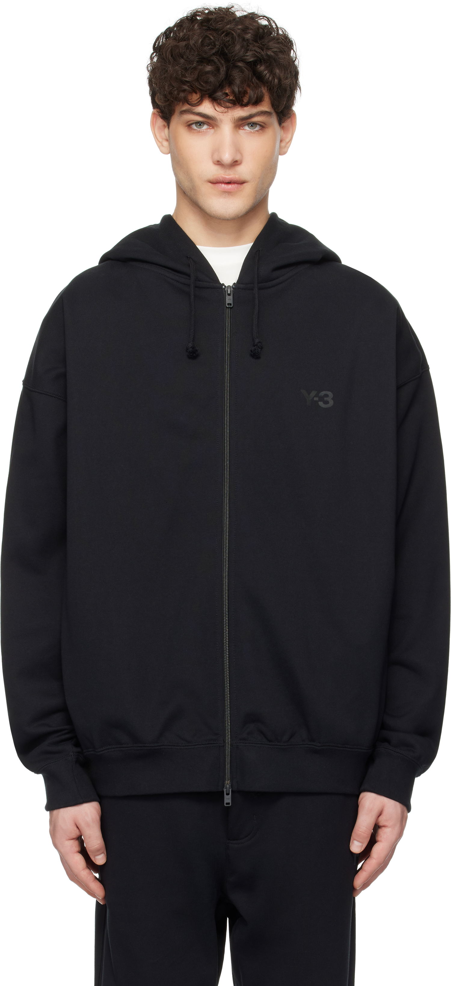 Mikina Y-3 Y-3 French Terry Zip-Up Hoodie Čierna | JN4930, 0