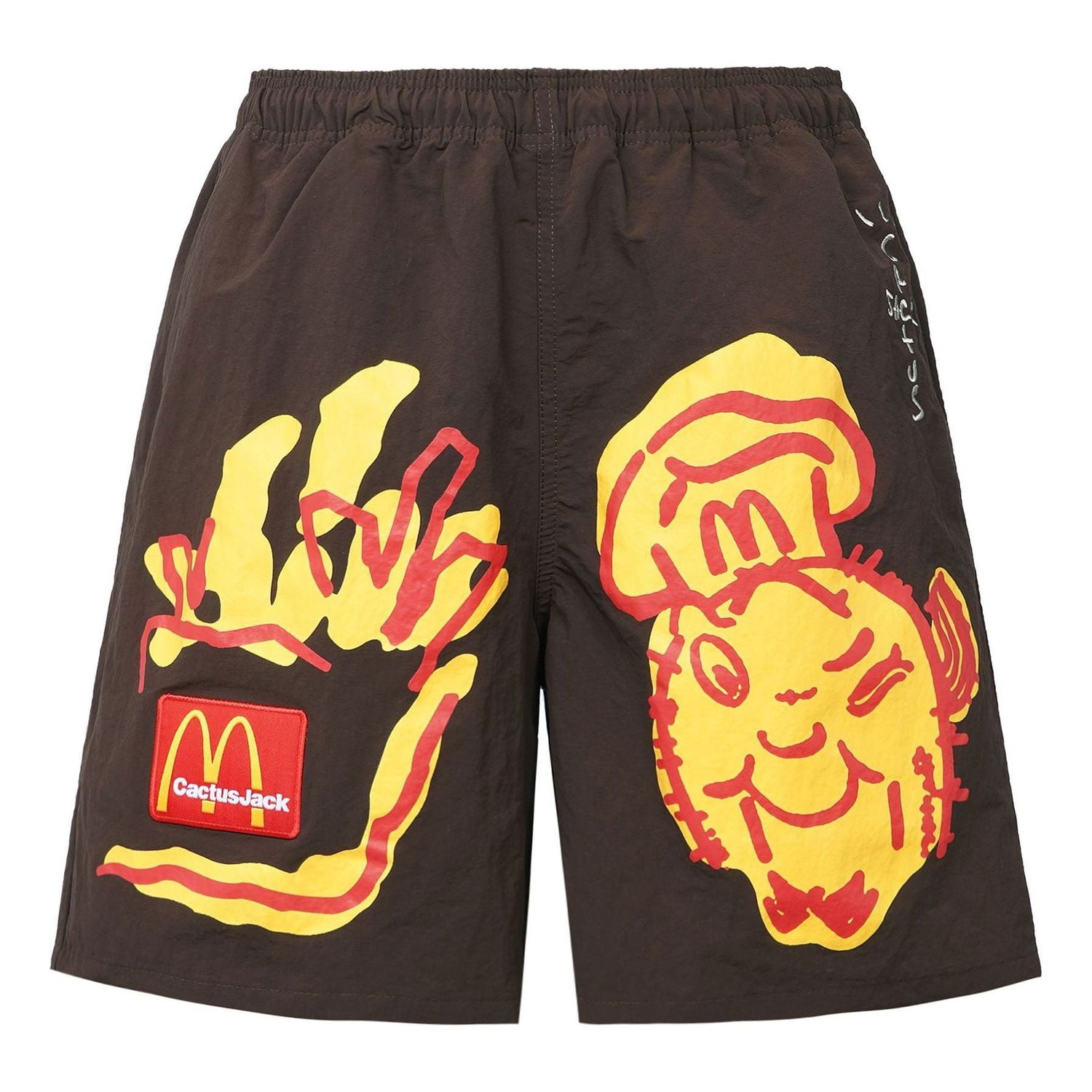 Šortky Cactus Jack by Travis Scott Cactus Jack x McDonalds Illustration II Shorts Hnedá | CJMDBS124BROWN, 0
