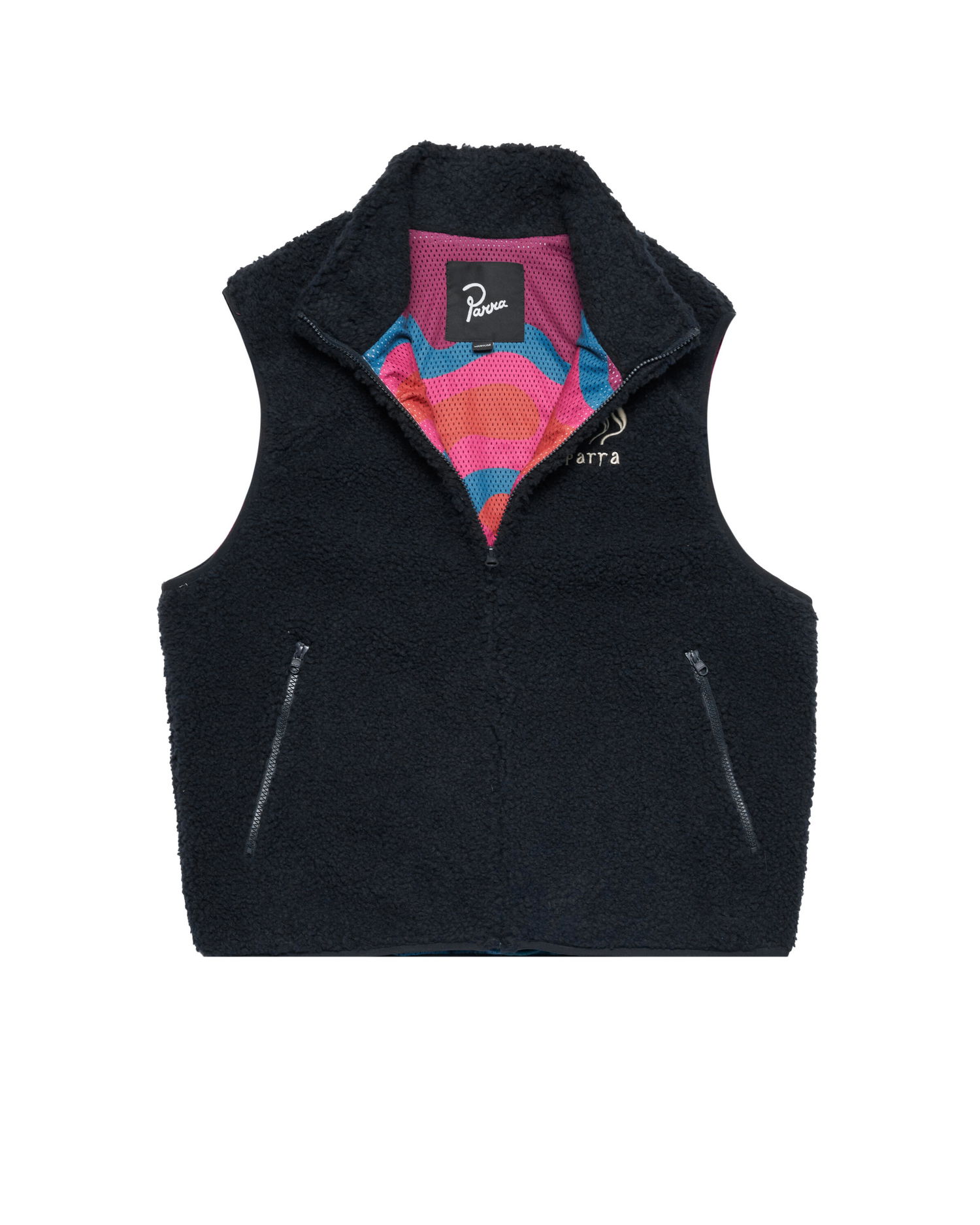 Vesta By Parra Alien Chest Fleece Vest Čierna | 52147, 0
