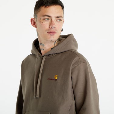Mikina Carhartt WIP Hooded American Script Sweat Teide Hnedá | I028279.1CRXX, 1