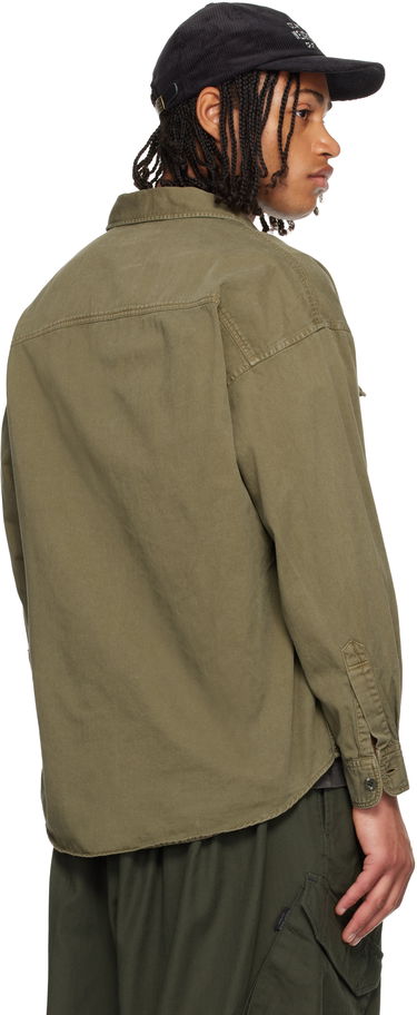 Košeľa Neighborhood Garment Dyed Utility Shirt Zelené | 252AQNH-SHM02, 2