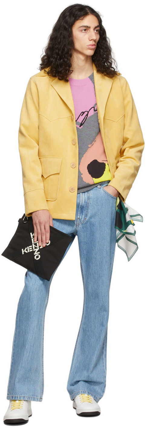 Šál KENZO Tribute Bandana Scarf Ružová | FC58EW215PEE, 1