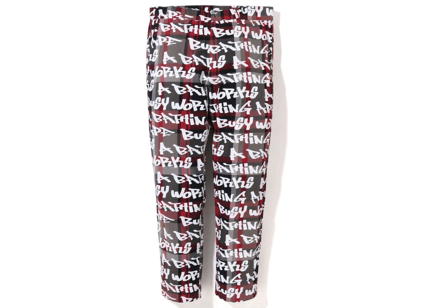 Tepláky BAPE Graffiti Check One Point Relaxed Fit Pants Rôznofarebný | 1I80-152-015, 0