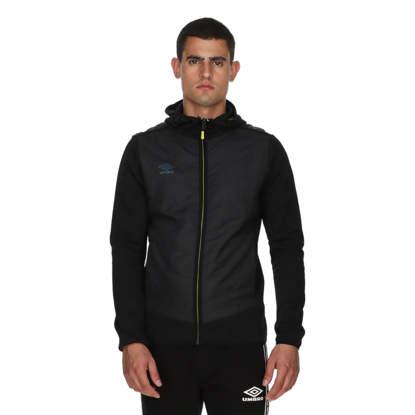 Bunda Umbro Hybrid Full-Zip Hooded Performance Jacket The Game Čierna | UMA253M613-01