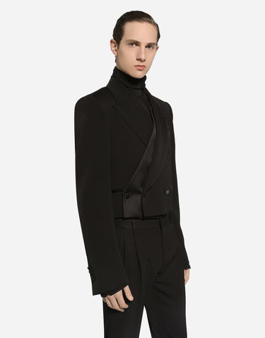 Bunda Dolce & Gabbana Dolce & Gabbana Double-breasted Spencer Jacket Čierna | G2UH6TFU21EN0000, 3
