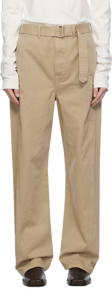 Cargo nohavice LEMAIRE Lemaire Exclusive Wide-Leg Trousers Béžová | PA326 LD1001, 0