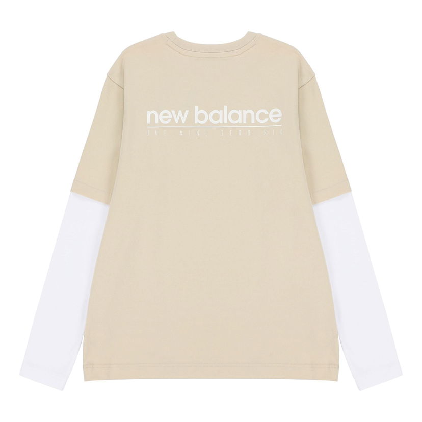 Tričko New Balance Contrasting Colors Sports Pullover T-Shirt Béžová | 5DC16063-BEI