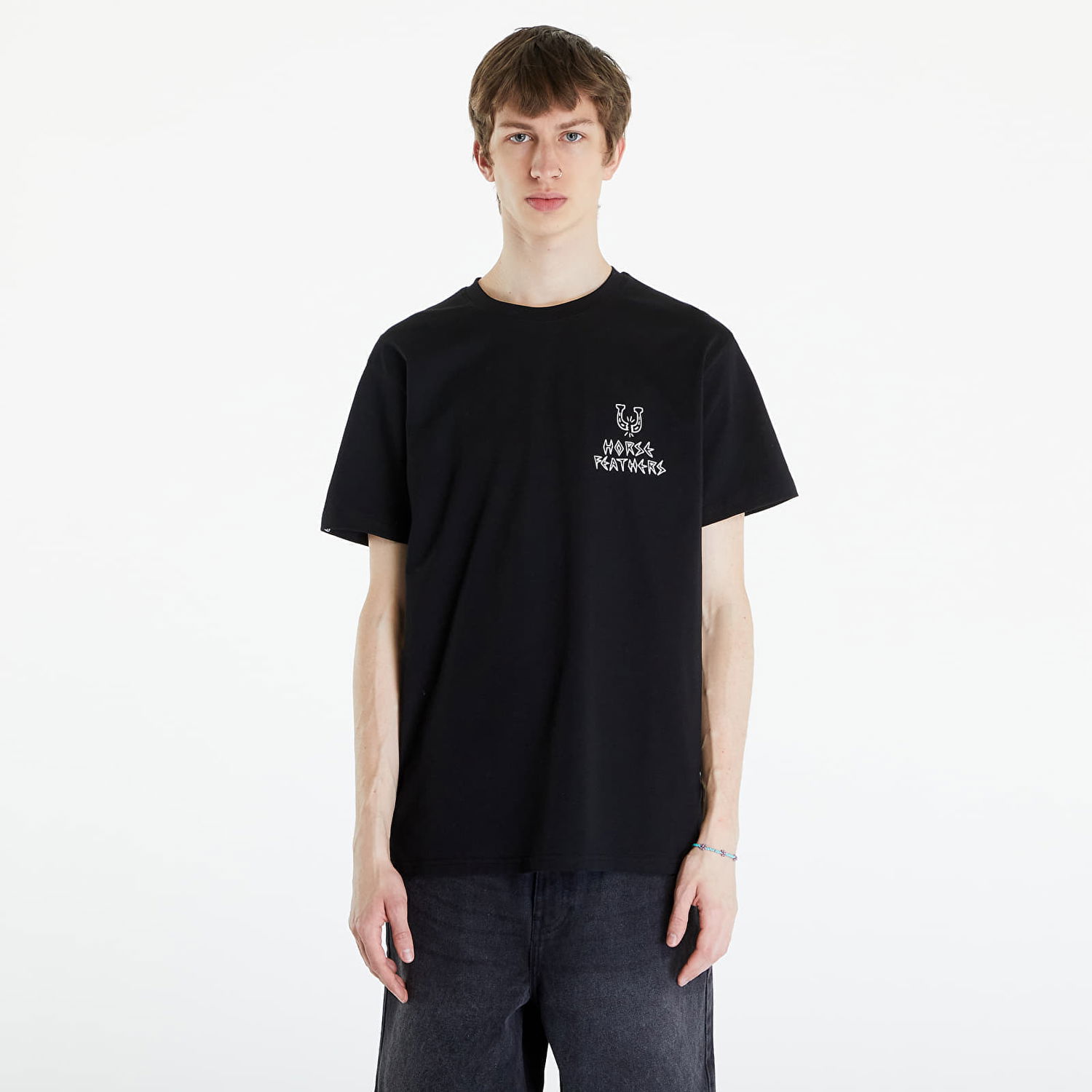 Tričko Horsefeathers Bad Luck T-Shirt Black Čierna | SM1341A, 0