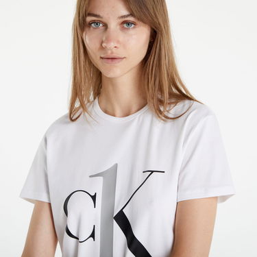 Pyžamo CALVIN KLEIN Ck1 Sleep Crew Neck Biela | QS6436E 1XP, 3