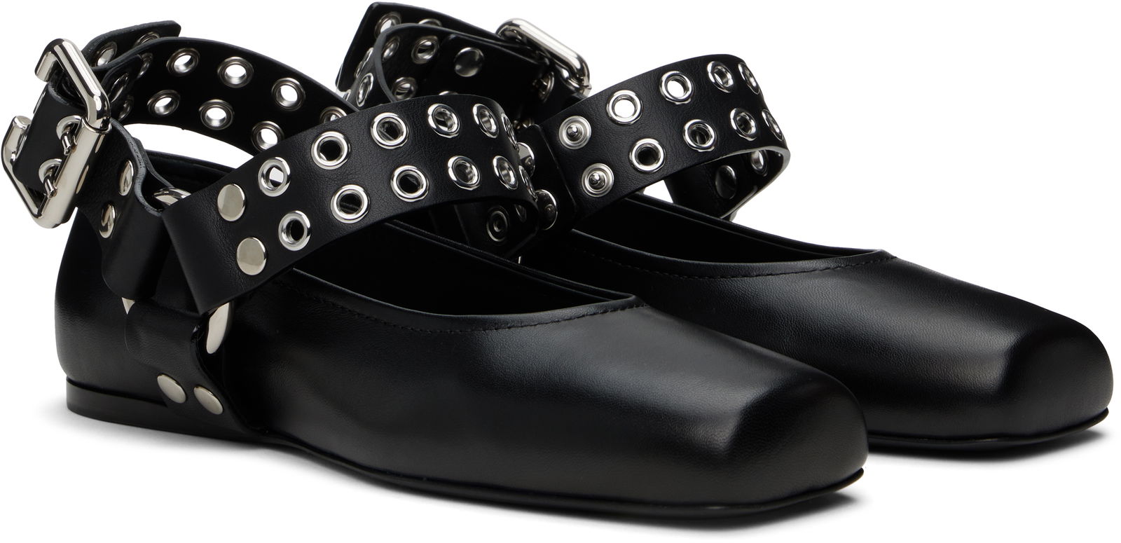 ALAÏA Biker Ballerina Flats