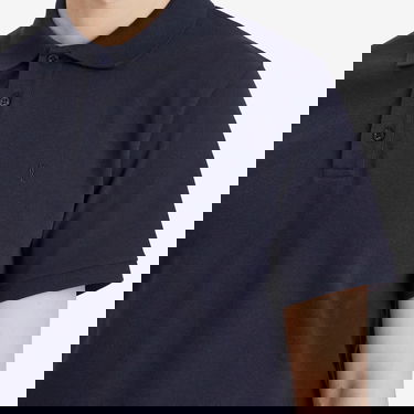Polo tričko Saint Laurent Cotton Pique Polo Shirt, Size Large Navy | 798944-Y37HC-4140, 5