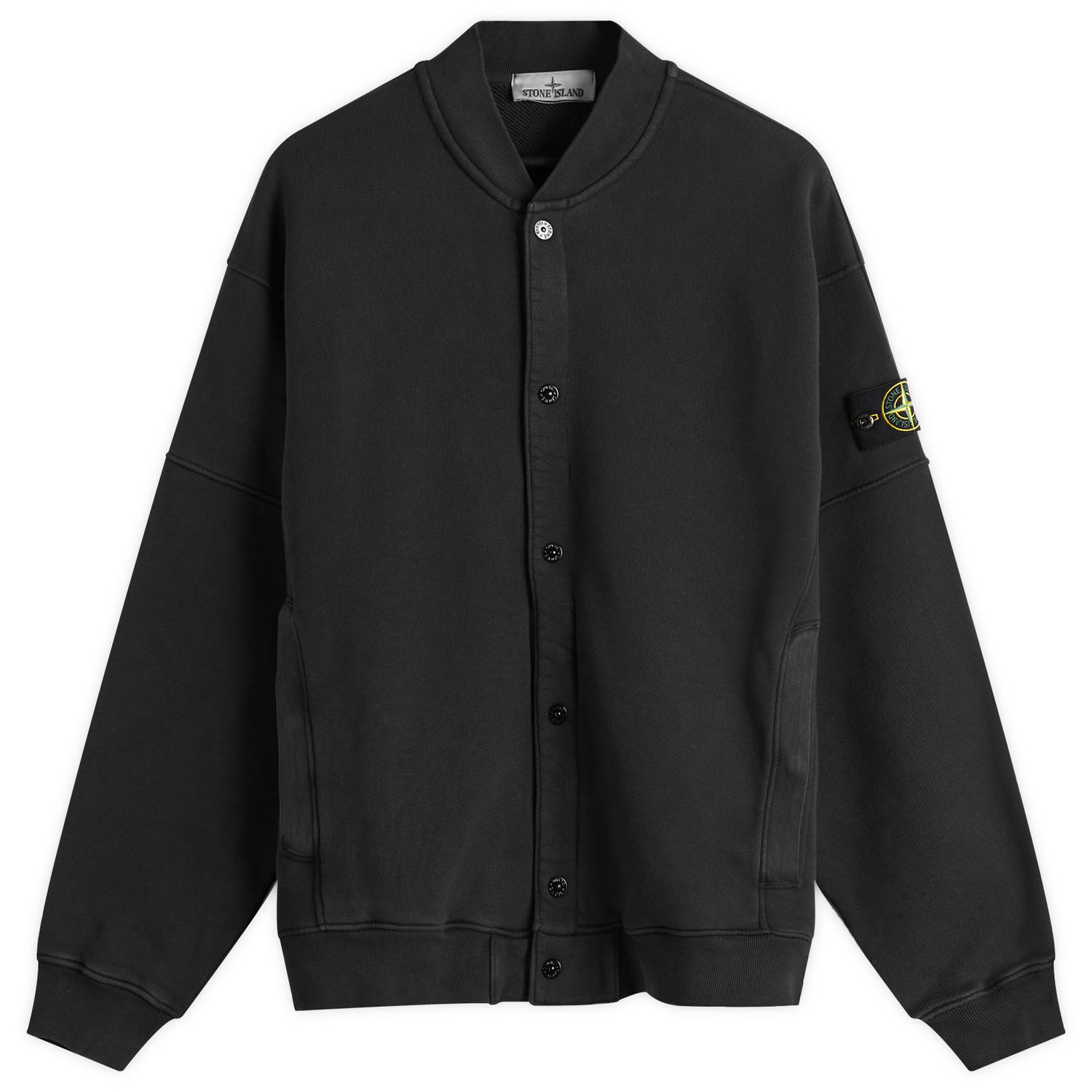 Mikina Stone Island Old Effect Fleece Bomber Jacket, Size Large Čierna | K1S156100034-V0129, 1
