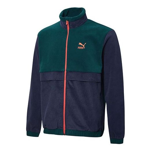 Bunda Puma Retro Polar Fleece Colorblock Stand Collar Jacket Rôznofarebný | 531274-06