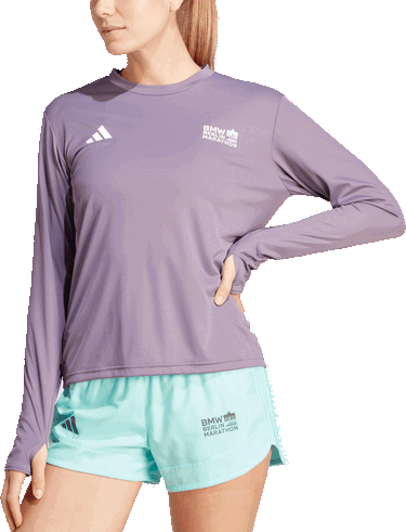 Tričko adidas Originals BMW Berlin Marathon 2023 Tee Fialová | ip3604, 0