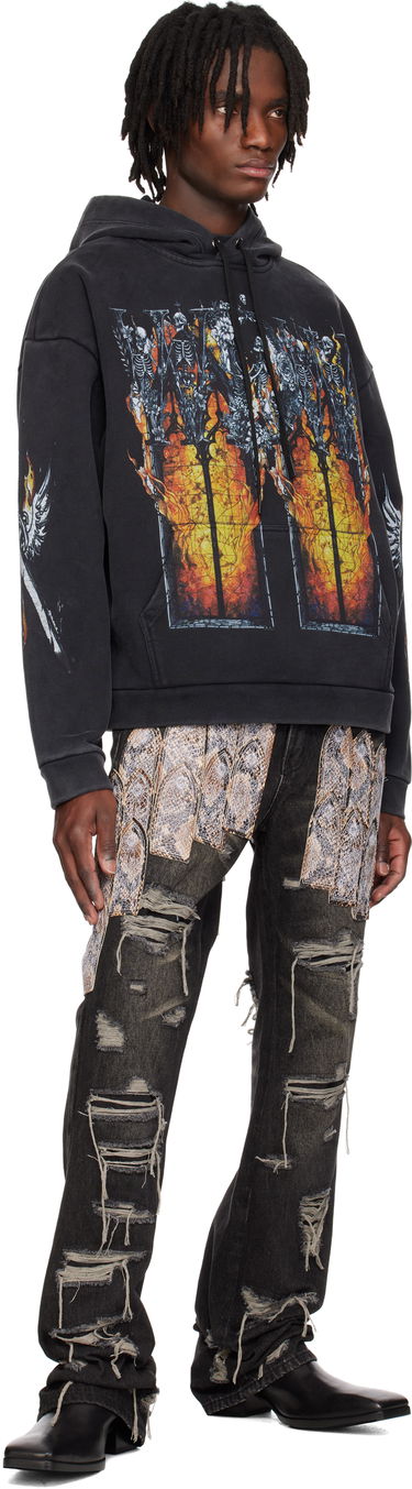 Mikina Who Decides War Who Decides War Ember Chapel Graphic Hoodie Čierna | 1110180002SS25, 3