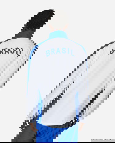 Bunda Nike Brazil 1998 Reissue Replica Football Track Jacket White / Lyon Blue Biela | FZ6681-100, 3
