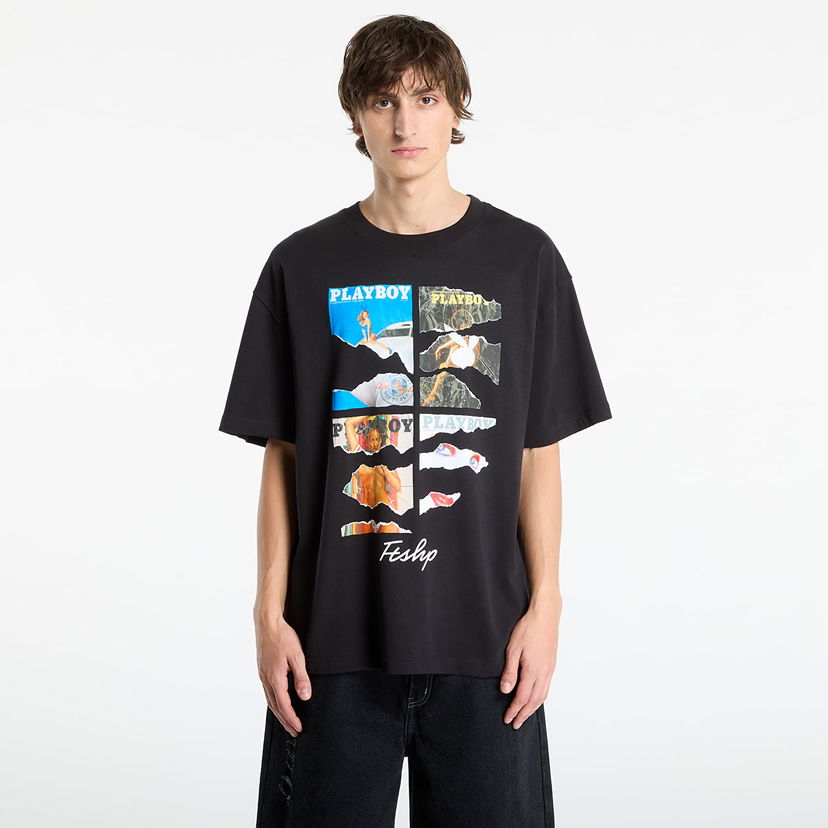 Tričko Footshop Playboy x FTSHP Covers Tee UNISEX Black Čierna | FTSHP_526
