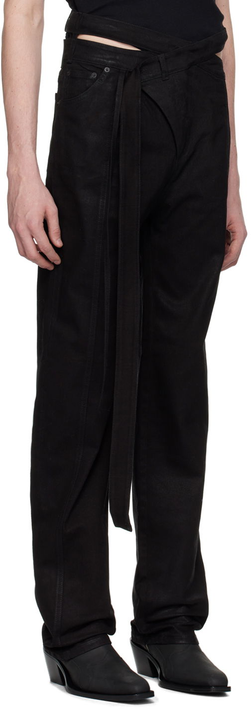 Nohavice a džínsy Ottolinger Ottolinger Signature Wrap Jeans Čierna | 1700203E, 1
