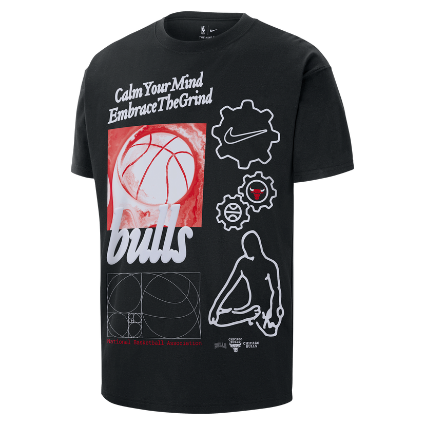 Tričko Nike NBA Chicago Bulls Courtside Max90 T-Shirt Čierna | HQ0628-010