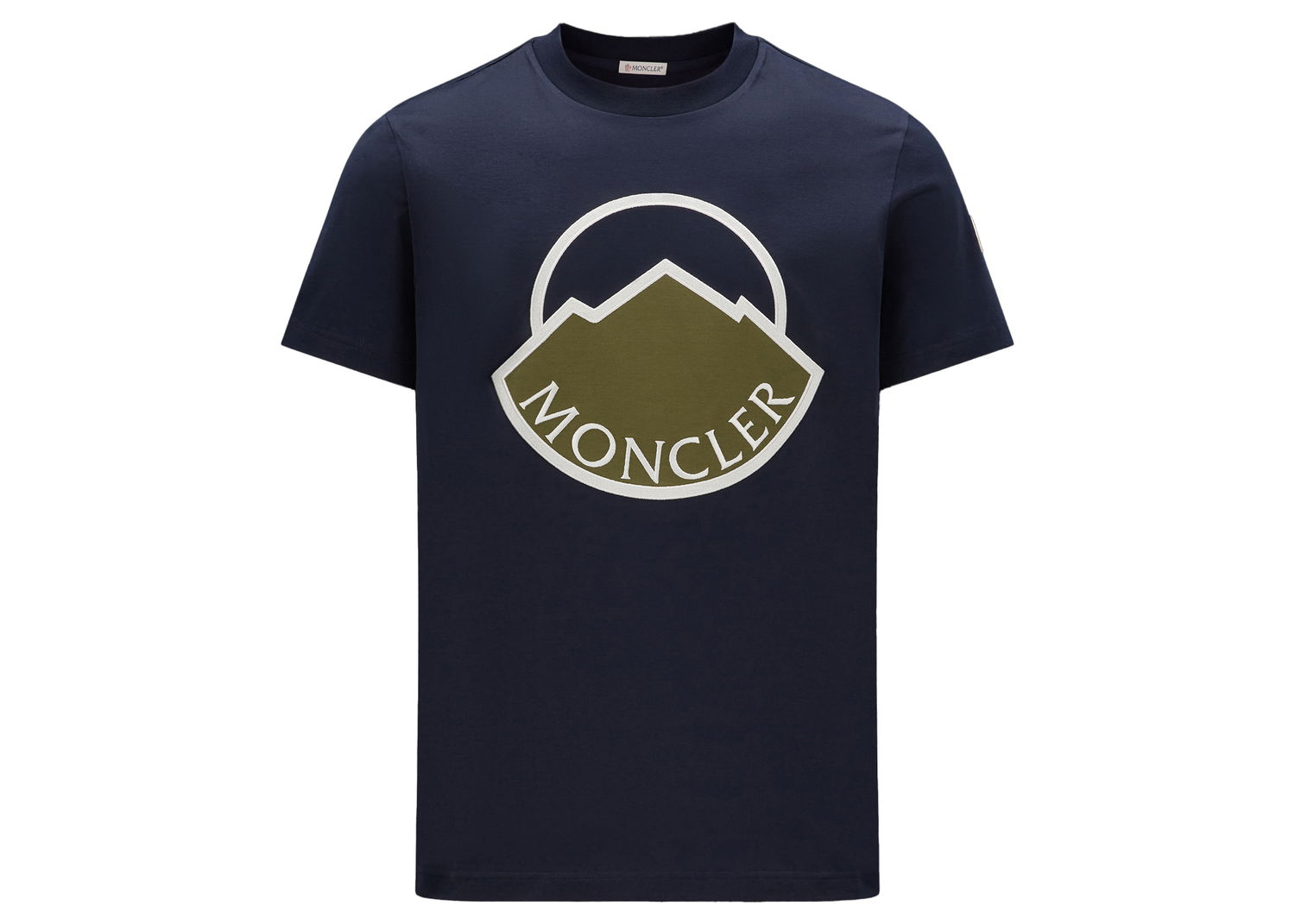 Tričko Moncler Mountain Logo T-shirt Navy | I10918C000488390Y778, 0