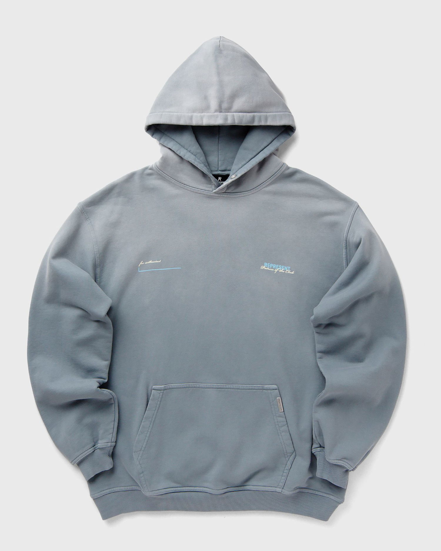 Mikina Represent Clo Patron Of The Club Hoodie Modrá | MLM4270-46, 0