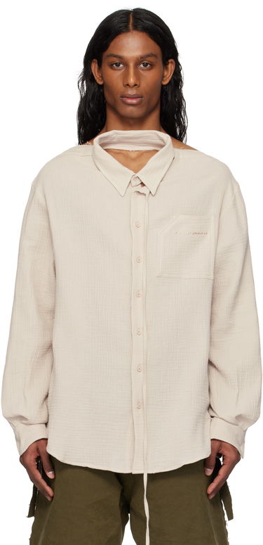 Košeľa Ottolinger Ottolinger Oversized Cut-Out Mousseline Shirt Béžová | 111-400411-01, 0
