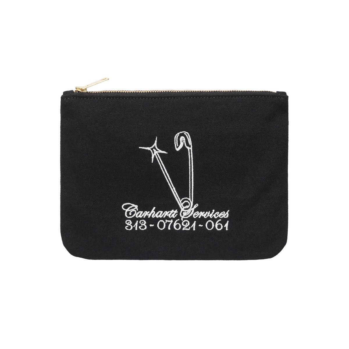 Peňaženka Carhartt WIP Canvas Graphic Zip Wallet Čierna | I033096_25V_XX, 0