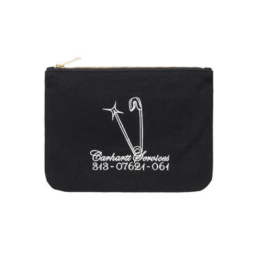 Peňaženka Carhartt WIP Canvas Graphic Zip Wallet Čierna | I033096_25V_XX, 0