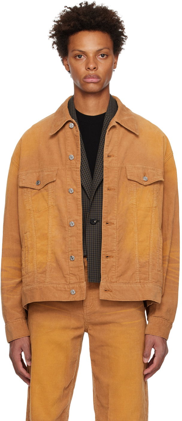 Bunda We11done We11done Oversized Corduroy Jacket Oranžová | WD-DJ3-22-388-U-CM, 0