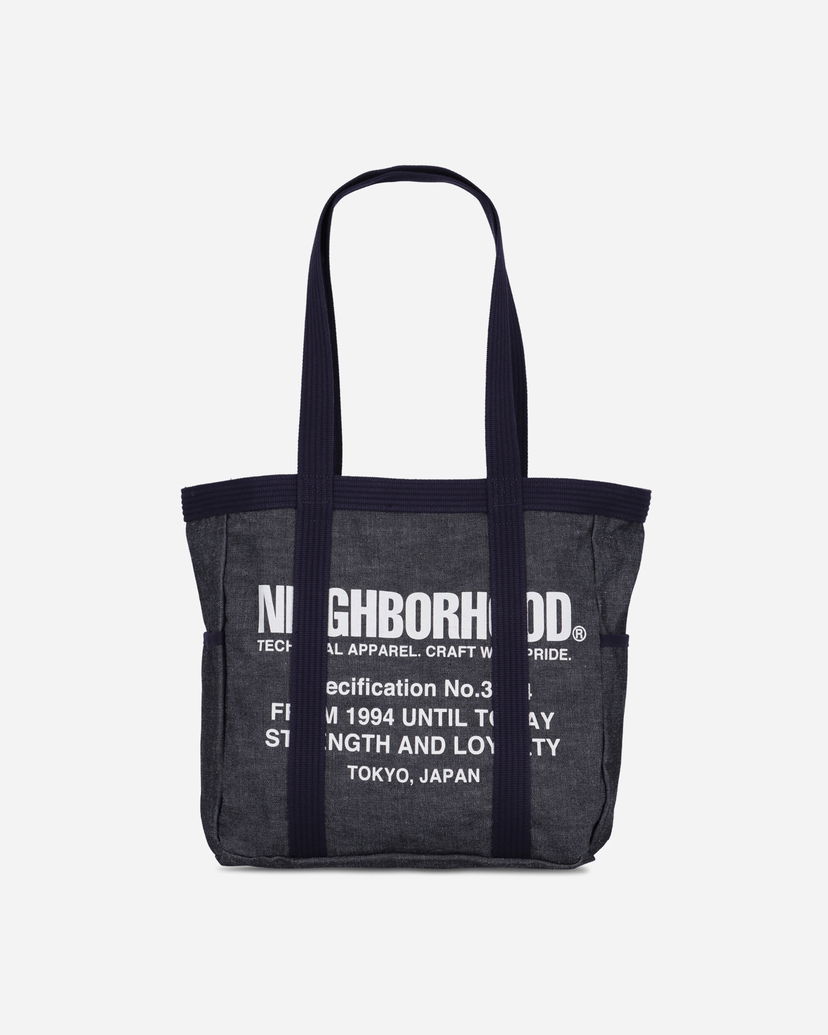 Tote bag Neighborhood NEIGHBORHOOD Denim Tote Bag Navy | 252TQNH-CG03 INDIGO
