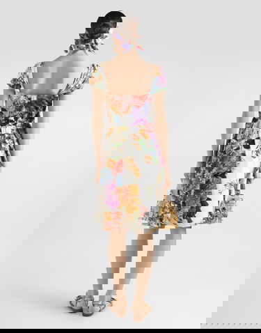 Šaty Dolce & Gabbana Flower Bouquet-print Poplin Dress Rôznofarebný | F6TVKTHS5TRHA5PC, 2