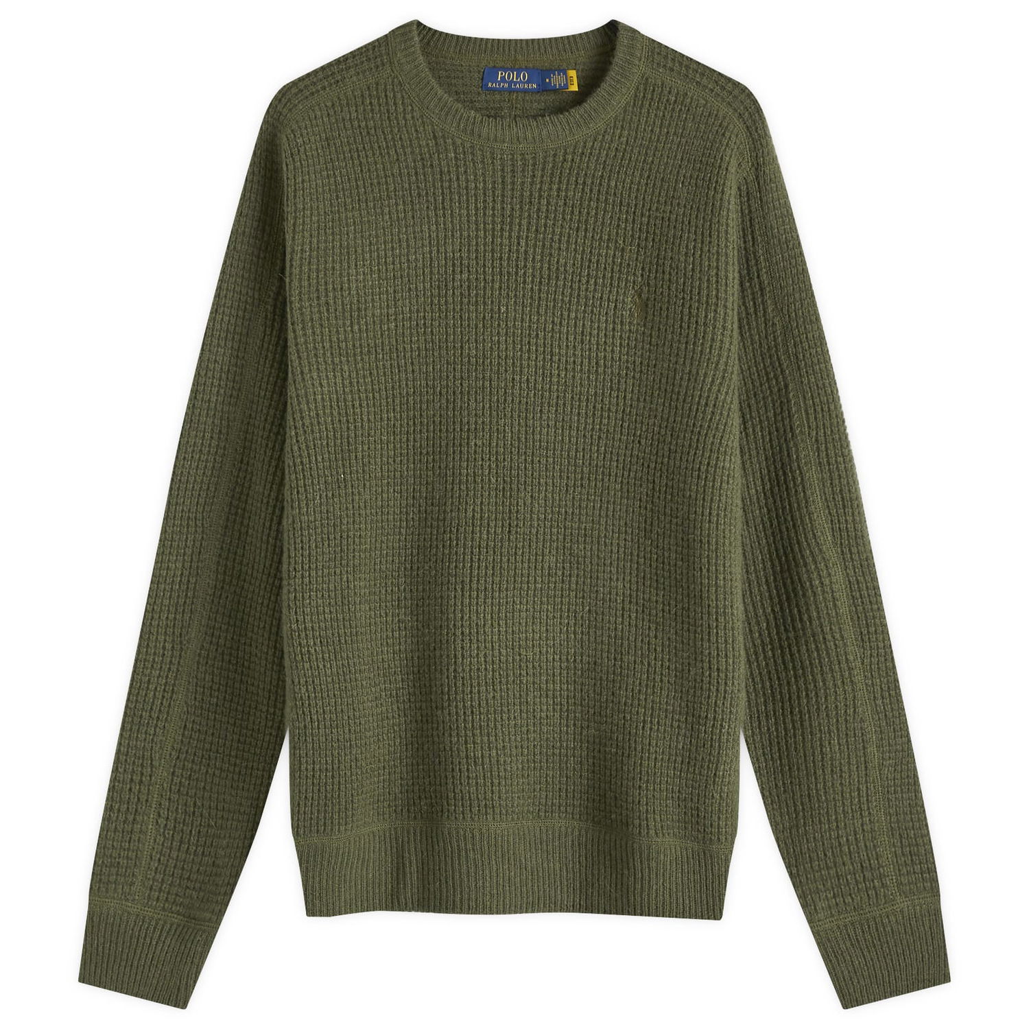 Sveter Polo by Ralph Lauren Ralph Lauren Men's Waffle Knit Sweater, Large Zelené | 710956807001, 0