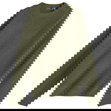 Sveter Polo by Ralph Lauren Ralph Lauren Men's Waffle Knit Sweater, Large Zelené | 710956807001, 0