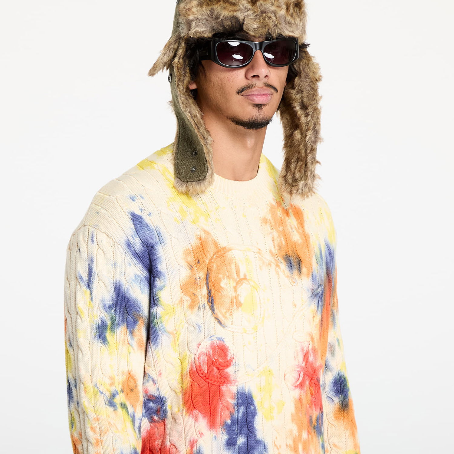 Sveter Awake NY Applique Sweater Tie Dye S Rôznofarebný | AWK-FW24-KN004-DYE, 1