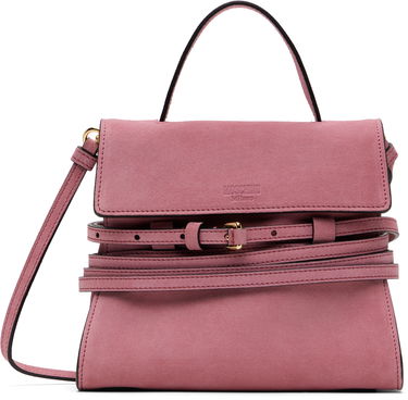 Kabelka Moschino Moschino 'Tie Me' Small Suede Bag Ružová | MC4226PP0MOF0600, 0