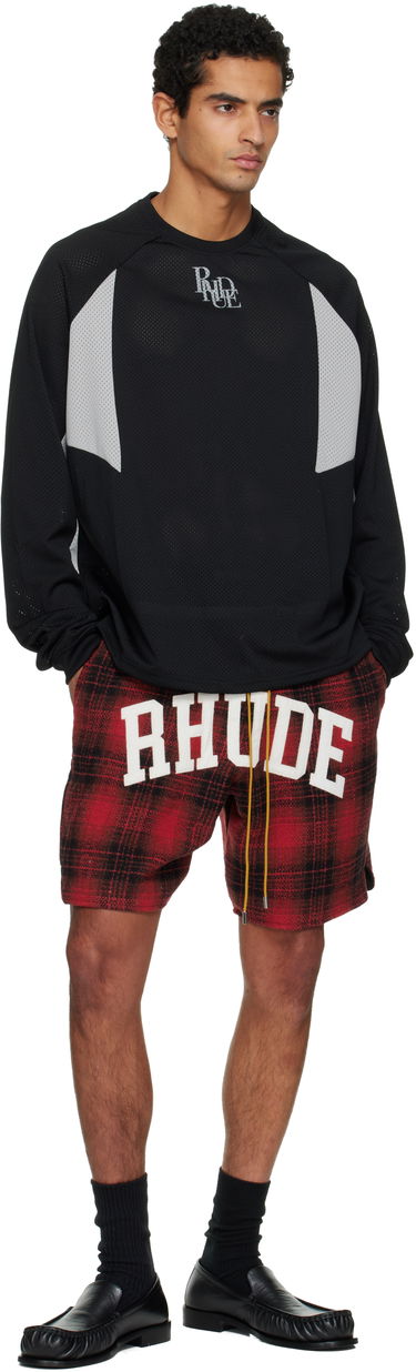 Tričko Rhude Mesh Moto LS T-shirt Čierna | RHPF25SR03012, 3