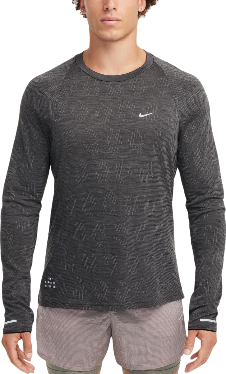 Tričko Nike Running Long Sleeve T-Shirt Šedá | fz1125-010, 0
