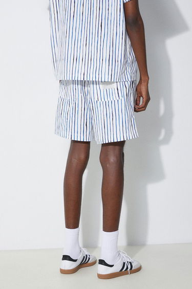Šortky Filling Pieces Filling Pieces Striped Shorts Biela | 88233980630, 2