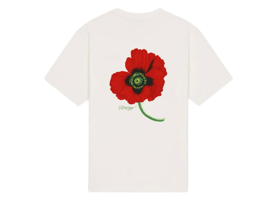 Tričko KENZO POPPY by Nigo T-Shirt Biela | FC55TS227CSL OW, 0