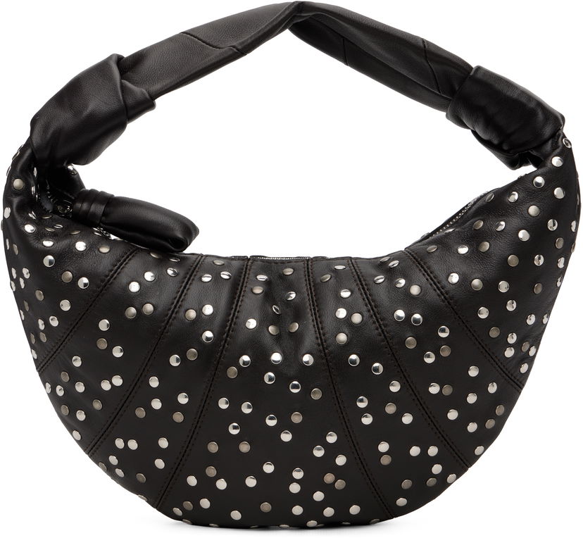 Taška cez rameno LEMAIRE Mini Studded Fortune Croissant Bag Čierna | BG0225 LL095