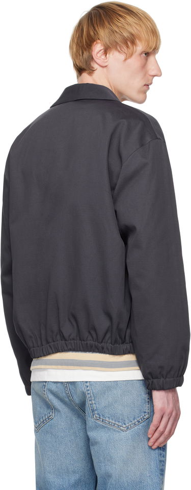 Bomber bunda MAISON KITSUNÉ Maison Kitsuné Elasticated Zipped Jacket Šedá | OM02122WW9028, 2