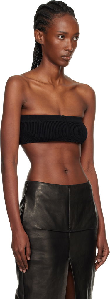 Crop Top Rick Owens Rick Owens Concordians Slim Bandeau Top Šedá | RO02E4673 KWVMH, 4