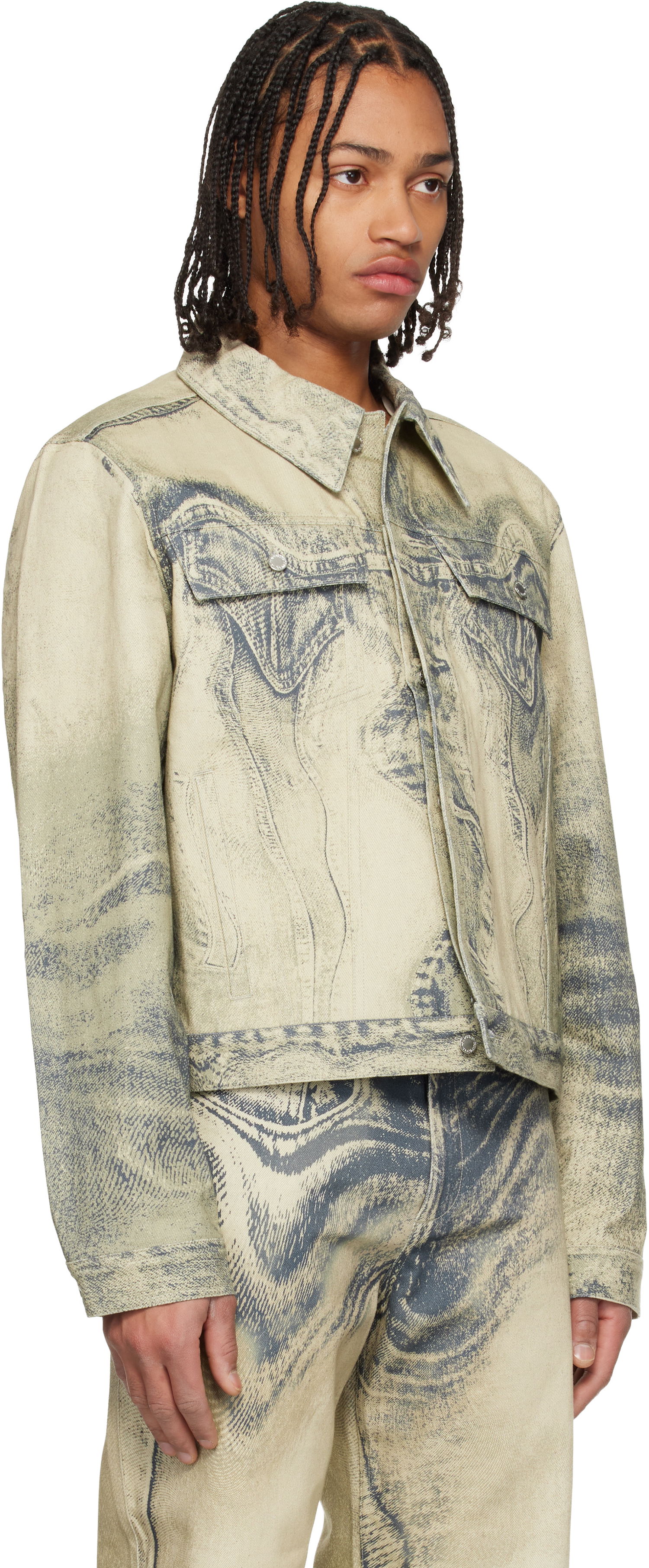 Bunda Camper Distorted Print Denim Jacket Rôznofarebný | AU00005-011, 1