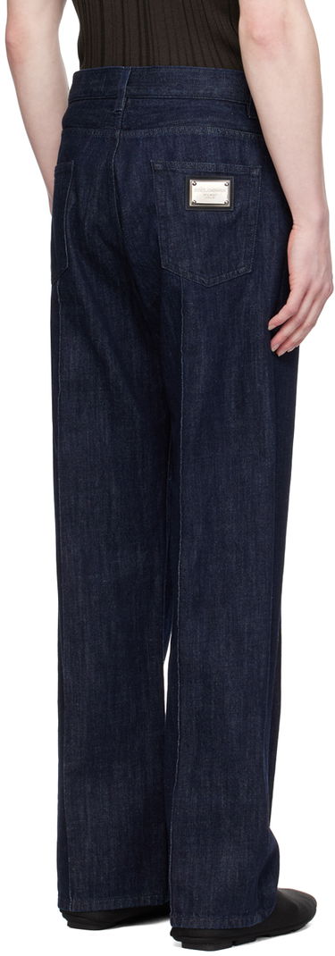 Džínsy Dolce & Gabbana Seamed Jeans Modrá | GWVNXD G8KG6, 2