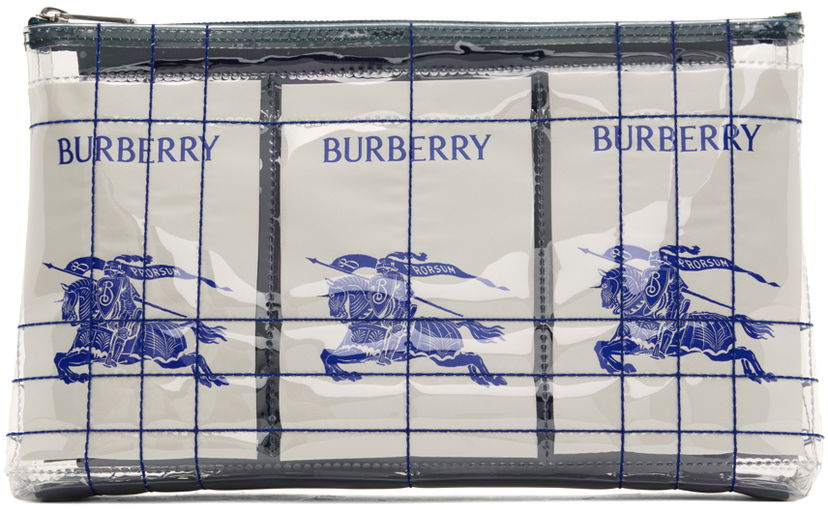 Kabelka Burberry EKD Label Pouch Navy | 8079636