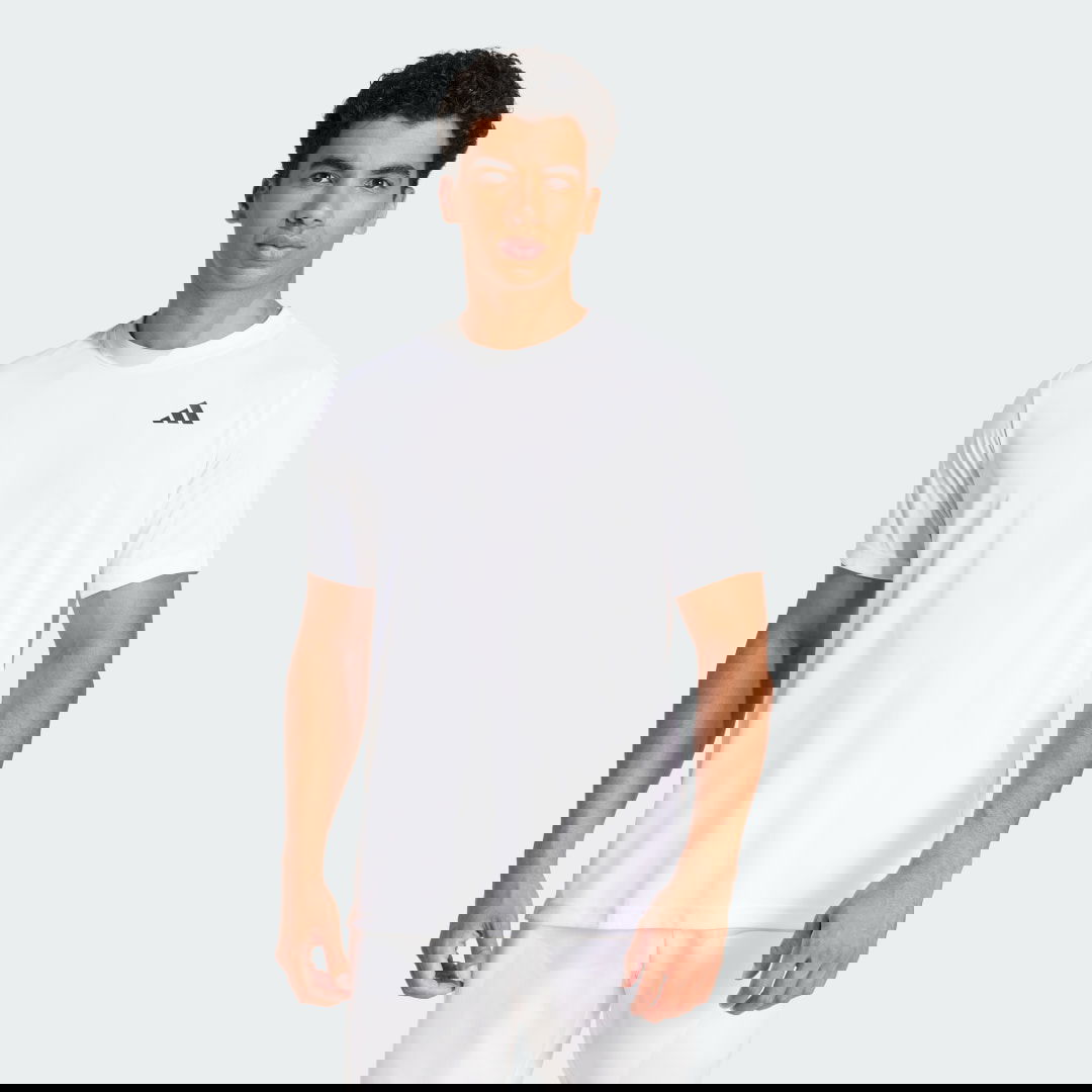 Tričko adidas Performance Men's Breathable Tennis T-Shirt Biela | JD8639, 0