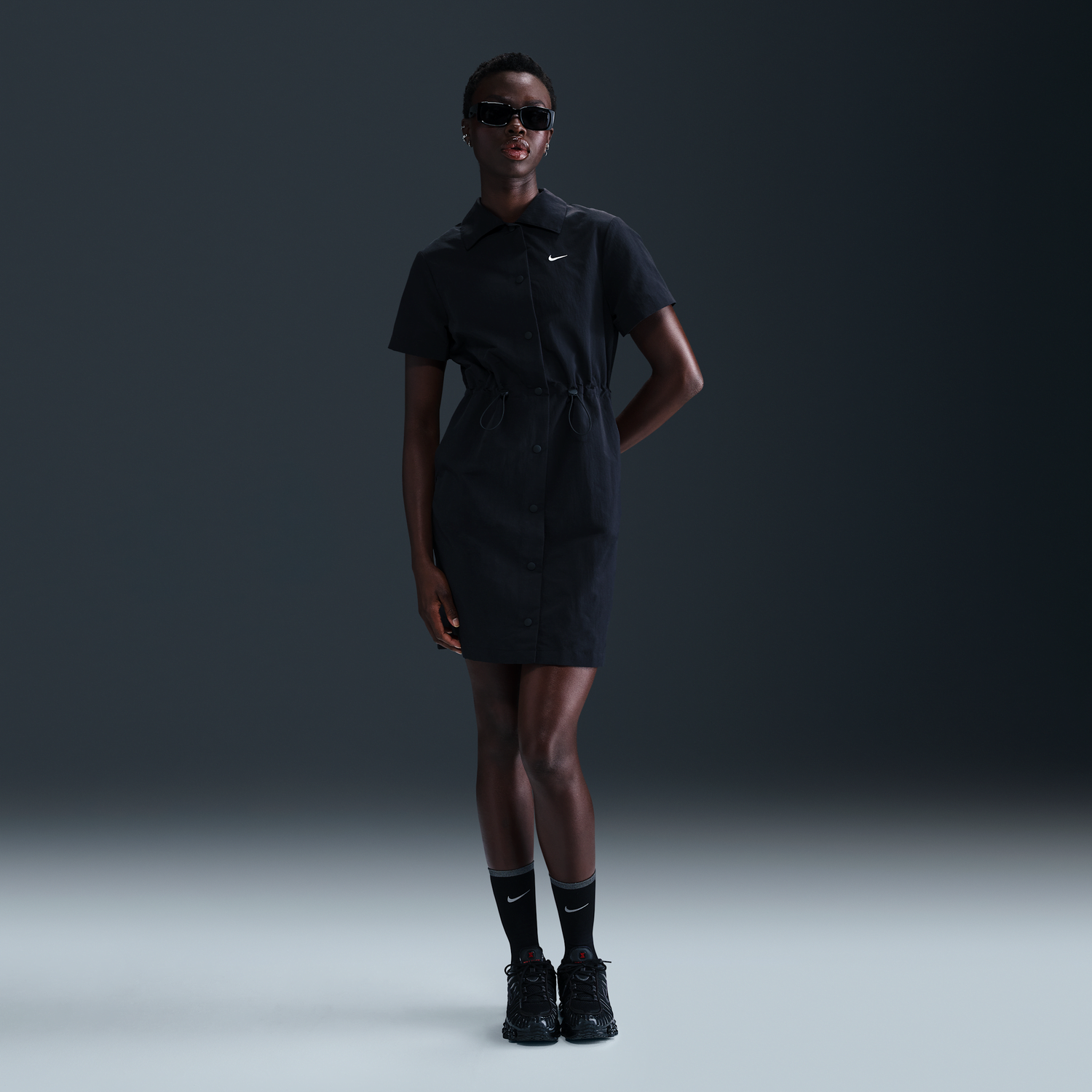 Šaty Nike Sportswear Everything Wovens Mini Dress Čierna | HJ1144-010, 0