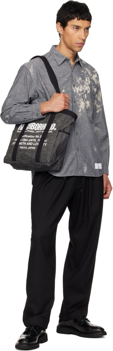 Tote bag Neighborhood Denim Tote Čierna | 252TQNH-CG03, 3